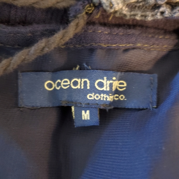 Ocean Drive Blue Crochet Detail Top - Picture 3 of 5